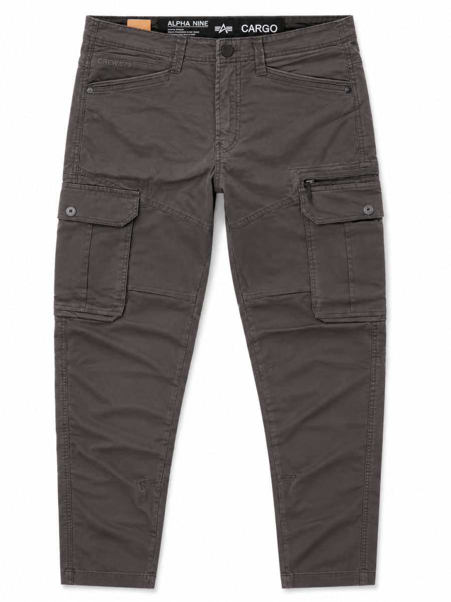 Charcoal Grey Slim Cargo Pants for Men - Everyday Comfort & Style
