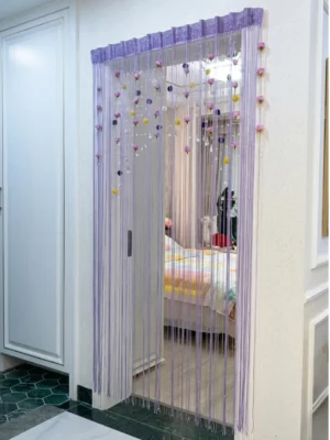 Premium Floral String Door Curtain with Modern Design