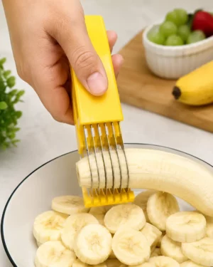 Multi-Blade Banana Slicer – Efficient Fruit Slicing Solution