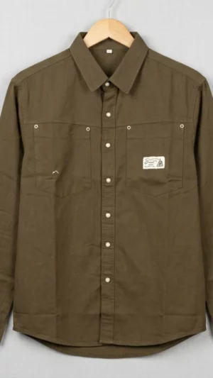 Men's Utility Button-Down Shirt with Dual Pockets – Versatile Everyday Essential