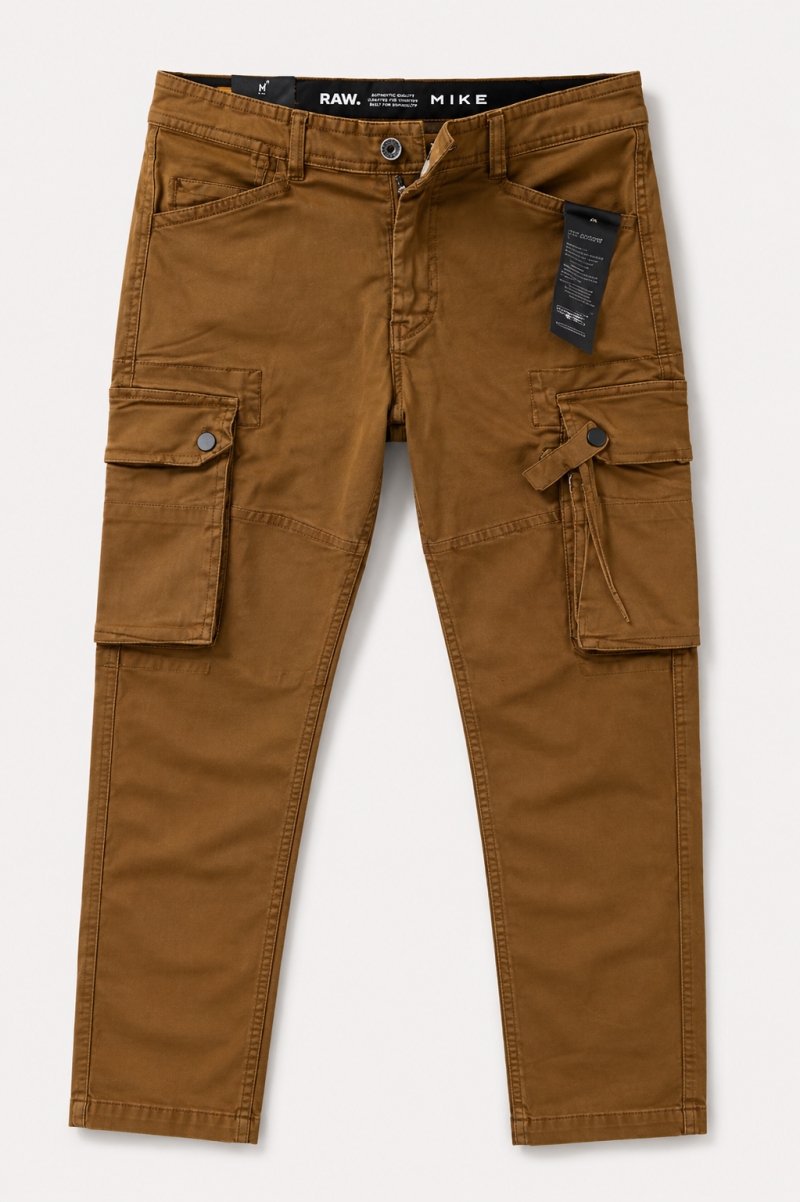 Men's Brown Cargo Pants – Premium Utility Style with Effortless Comfort