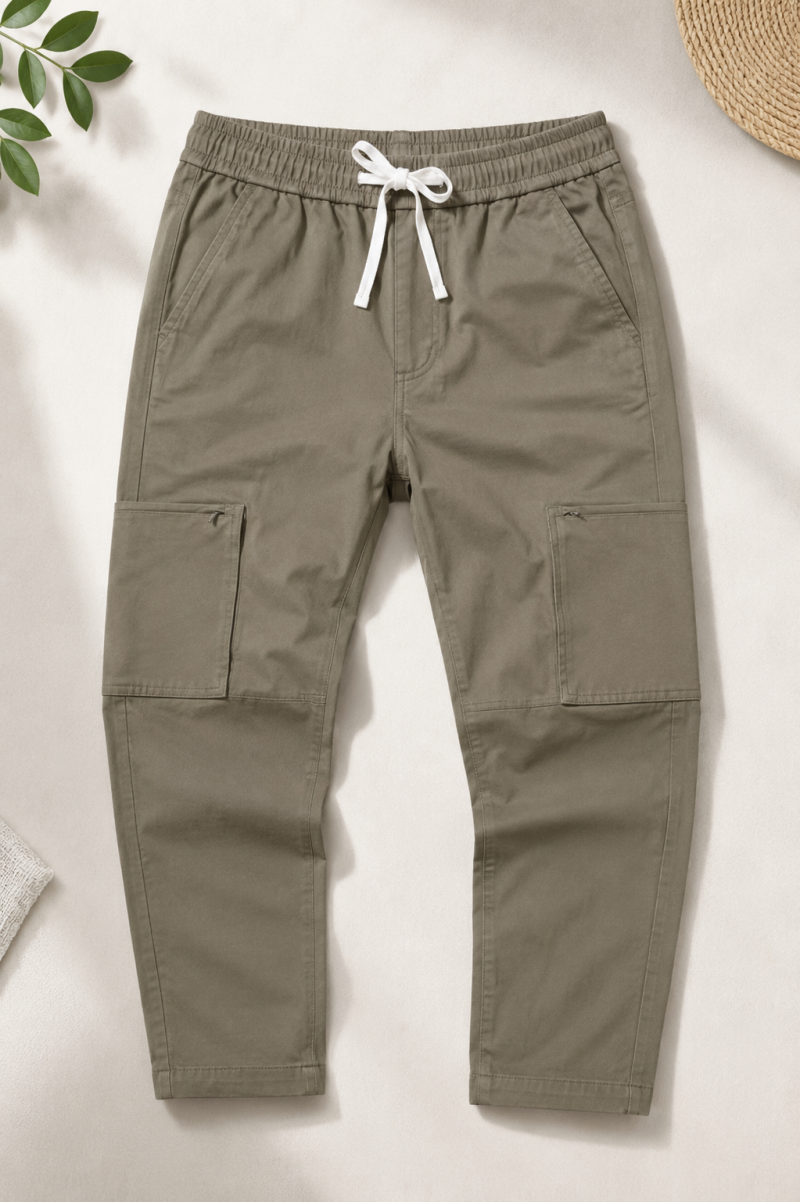 Men's Korean-Inspired Cargo Joggers – Contemporary Comfort Fit