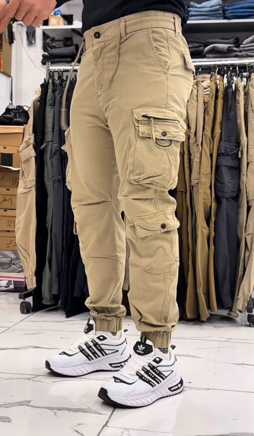 Beige Tactical Cargo Joggers for Men - Versatile Urban Streetwear