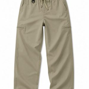 Men's Olive Relaxed Utility Pants - Comfortable & Affordable Everyday Wear