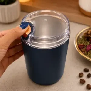 Compact Electric Grinder for Coffee & Spices - Single Touch Control